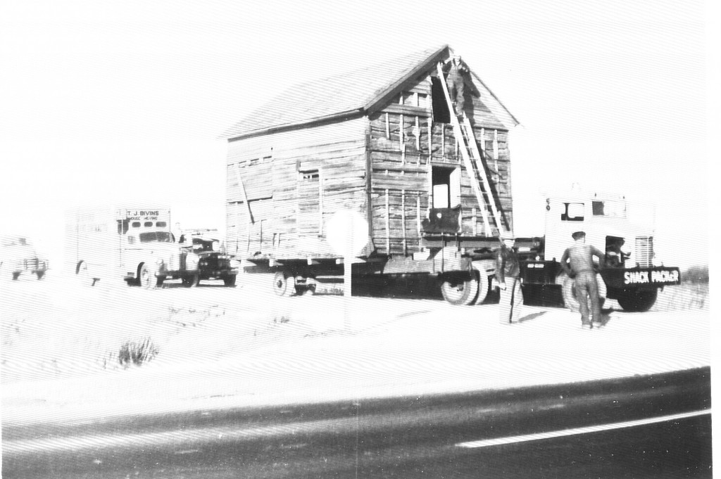 T.J. Bivins of Wellsville coordinated moving the cabin from its original site to City Park in Ottawa.